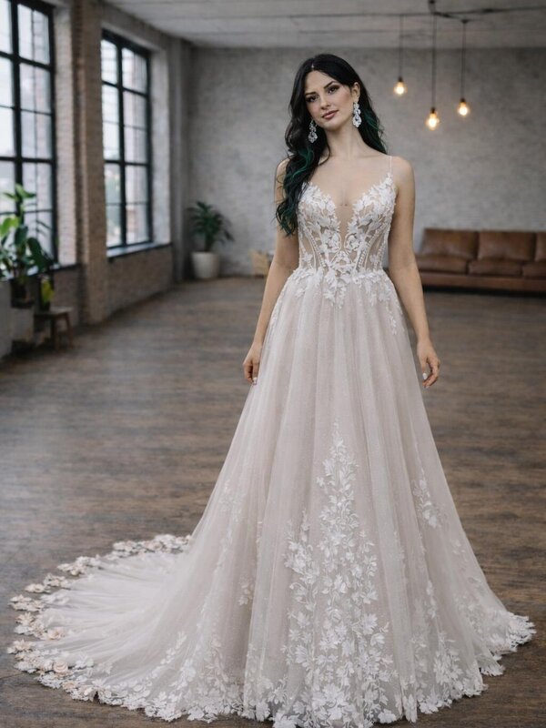 Tüllbrautkleid_Blütenbrautkleid_Blätterspitze_Hochzeit_Kleid_Sachsen_anhalt