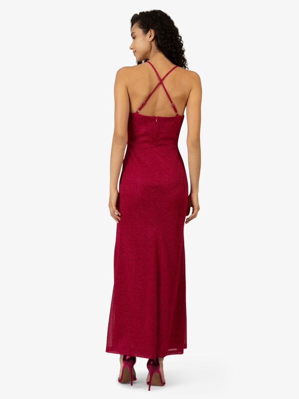 Glitzer_Abendkleid_rot_Träger_lang