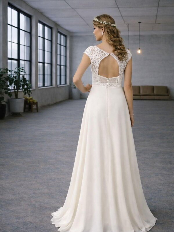 Hochzeitskleid_Chiffon_schlicht