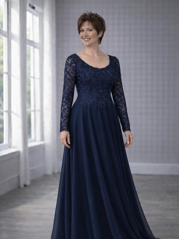 Brautmutter_Kleid_Hochzeit_Silberhochzeit_Blau Brautmutter_Kleid_Hochzeit_Silberhochzeit_Blau_Ärmeld