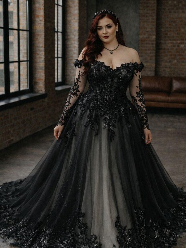 curvy_Gothic_Brautkleid_schwarz_plussize curvy_Gothic_Brautkleid_schwarz_plussize