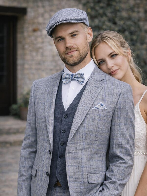 Vintage_Anzug_blau_modern_Basecap